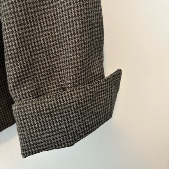 Beechers Brook Women’s Houndstooth Zip-Up Jacket with Faux Leather Trim – Size 8 - Picture 4 of 8